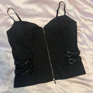 Vintage Bisou Bisou Corset-Style Top